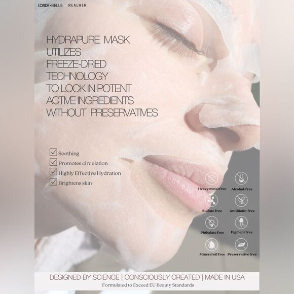 LORDE + BELLE HYDRAPURE MASK | Box of 8 - Picture 4 of 12